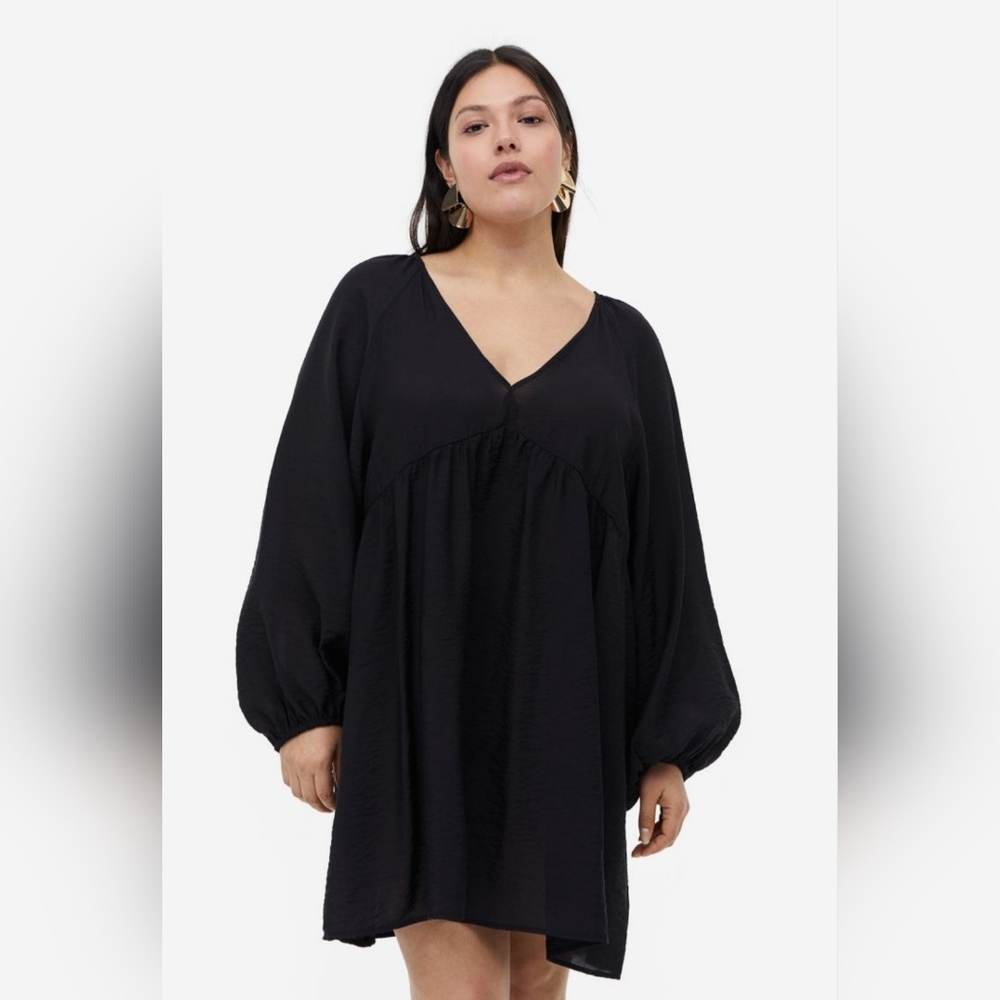 Black swing mini dress